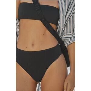 NWT Seafolly High-Rise Black Bikini Bottoms - Size 8